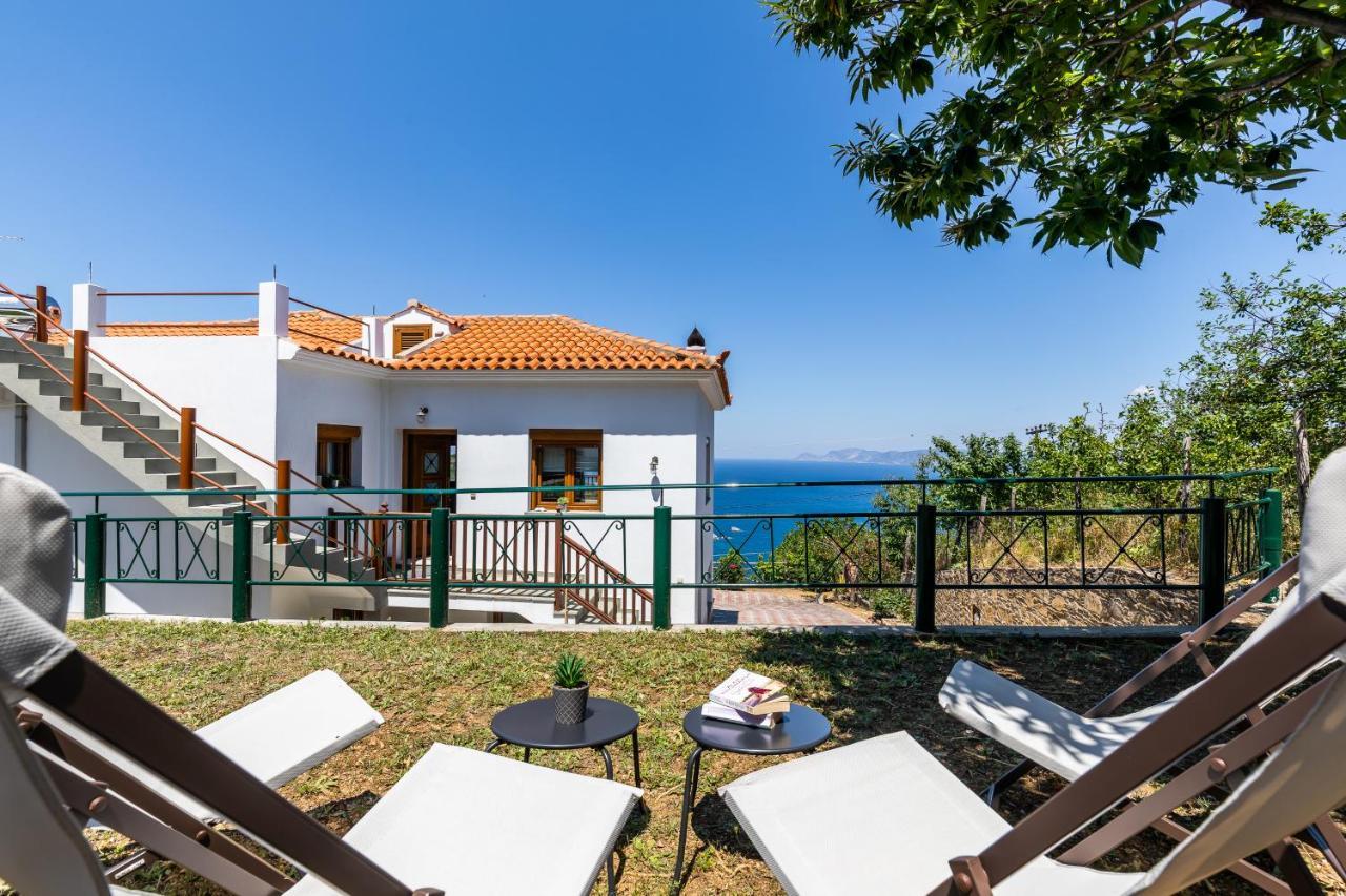 Villa Margini, Aegean Views , Pool Villa, Skopelos Eksteriør bilde