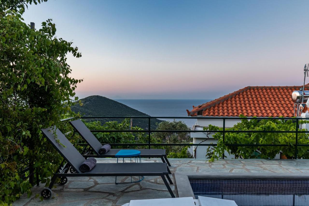 Villa Margini, Aegean Views , Pool Villa, Skopelos Eksteriør bilde