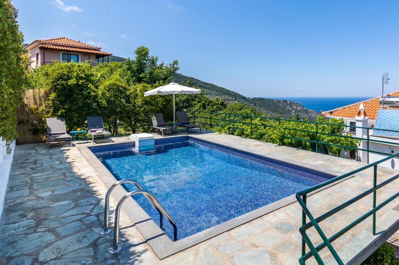 Villa Margini, Aegean Views , Pool Villa, Skopelos Eksteriør bilde