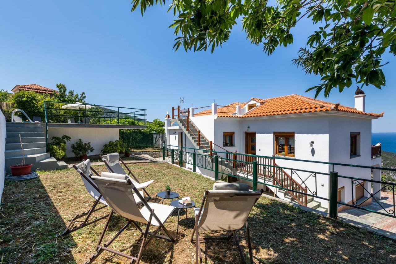 Villa Margini, Aegean Views , Pool Villa, Skopelos Eksteriør bilde