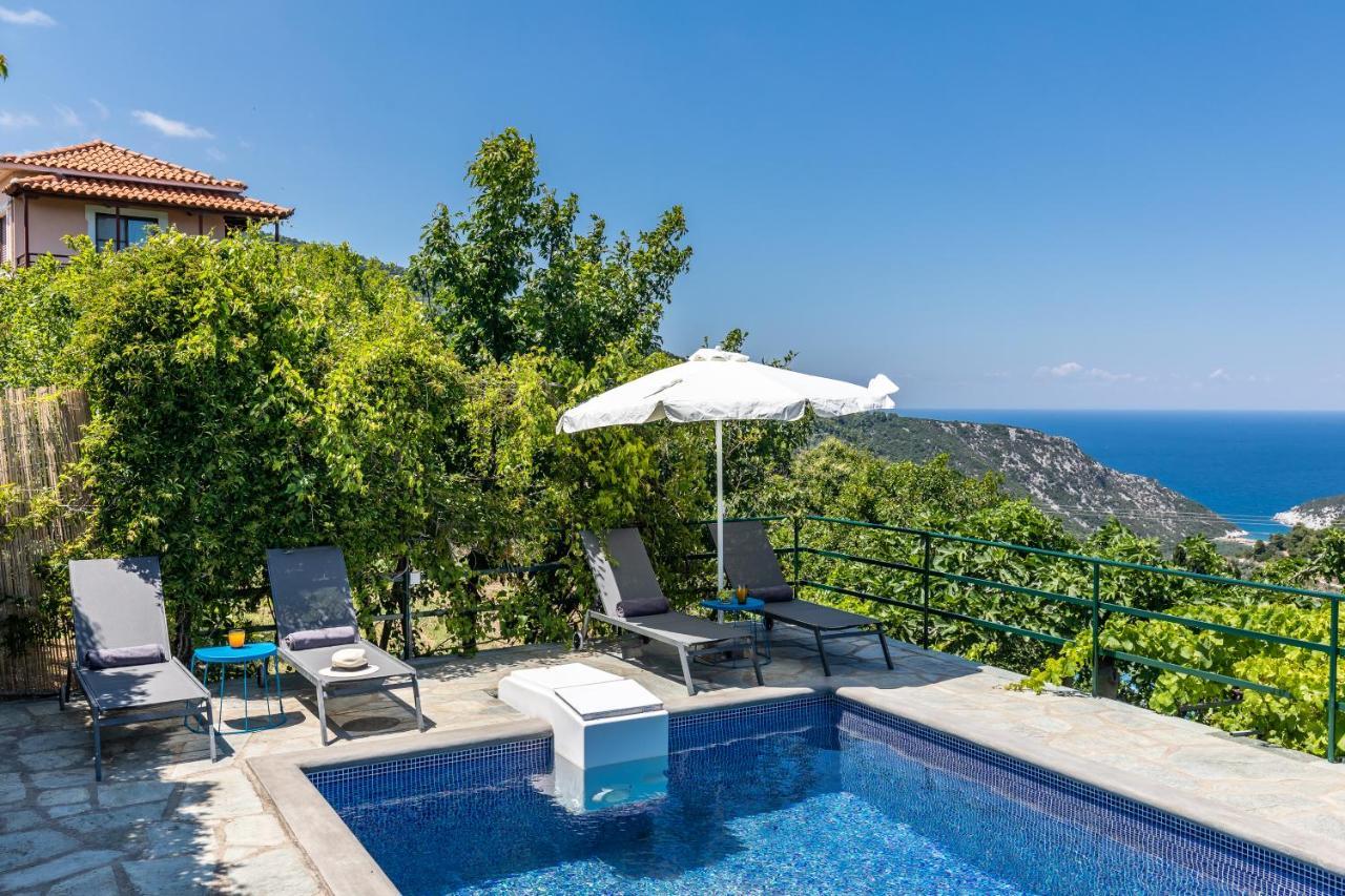 Villa Margini, Aegean Views , Pool Villa, Skopelos Eksteriør bilde