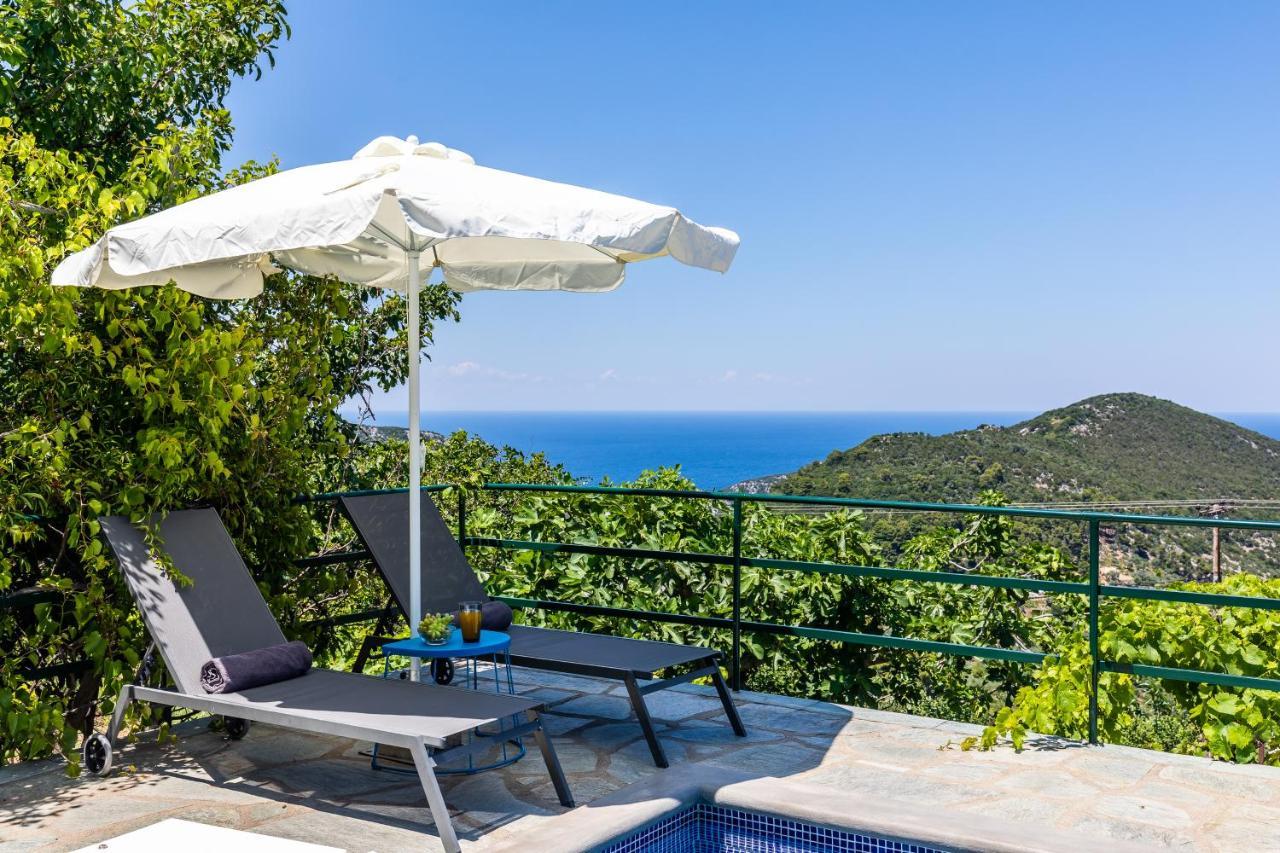 Villa Margini, Aegean Views , Pool Villa, Skopelos Eksteriør bilde