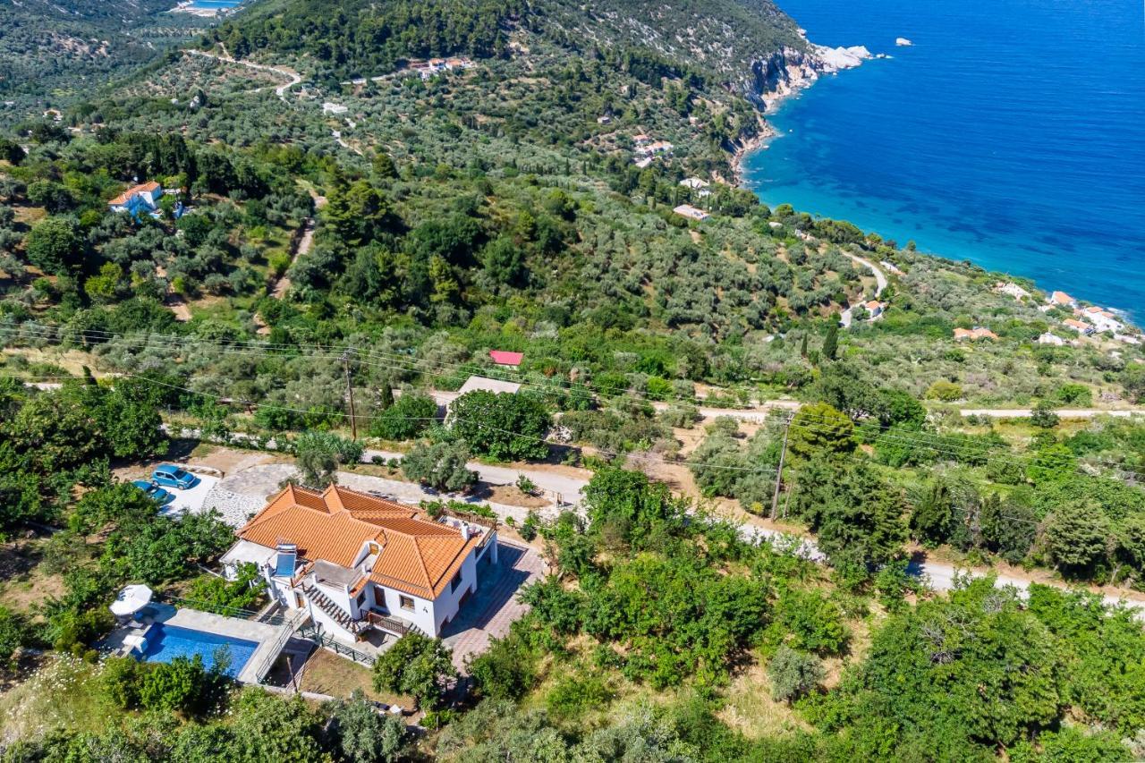 Villa Margini, Aegean Views , Pool Villa, Skopelos Eksteriør bilde